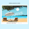 Affiche Cœur Argelès-sur-Mer plage | Imparfaite 50x70 cm