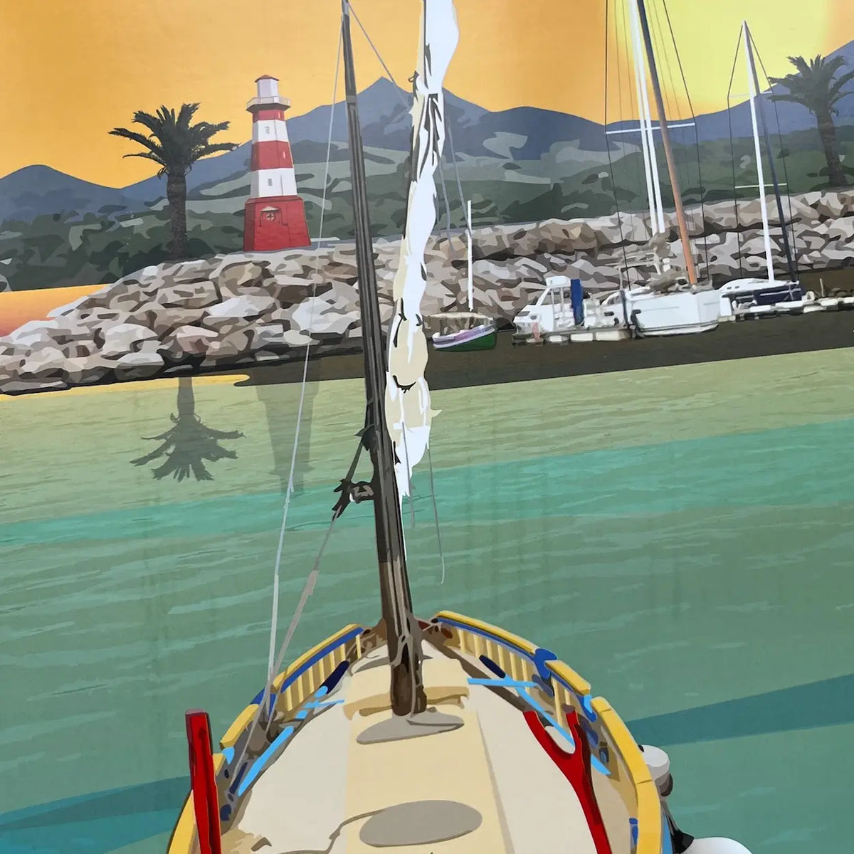 Affiche Argelès sur Mer Port | Imparfaite 50x70 cm