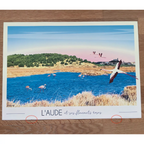 Affiche Aude et ses flamants roses | Imparfaite 30x42 cm