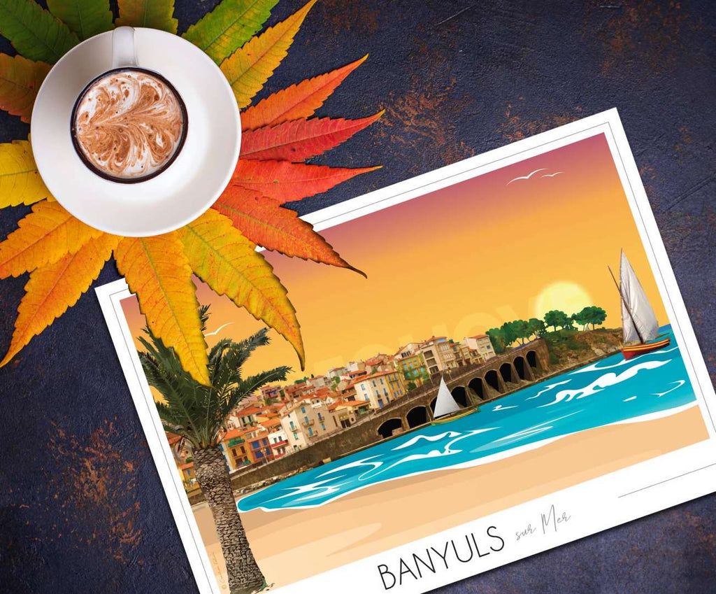 Affiche Banyuls sur Mer arcades