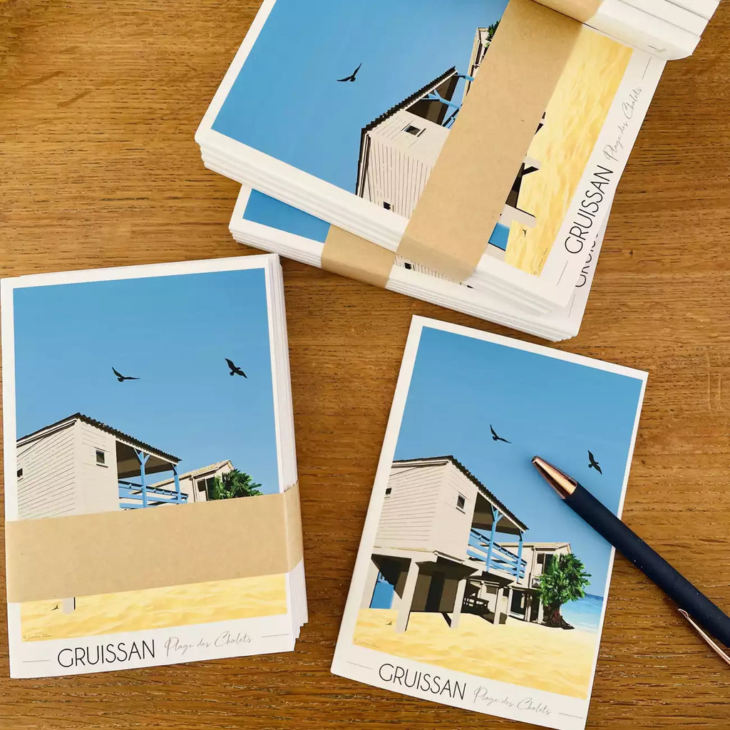 Bloc Notes Gruissan Maisons sur pilotis