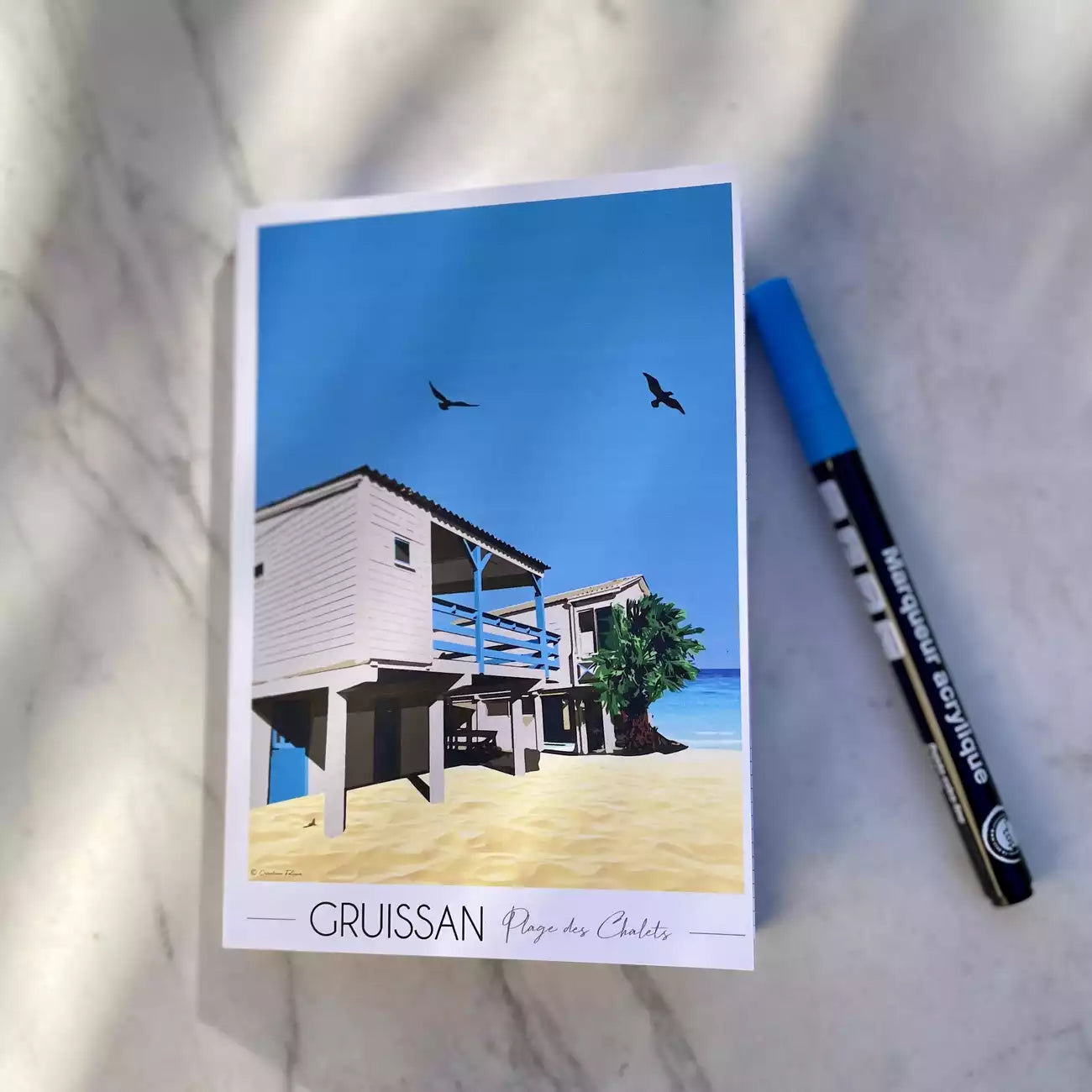 Bloc Notes Gruissan Maisons sur pilotis