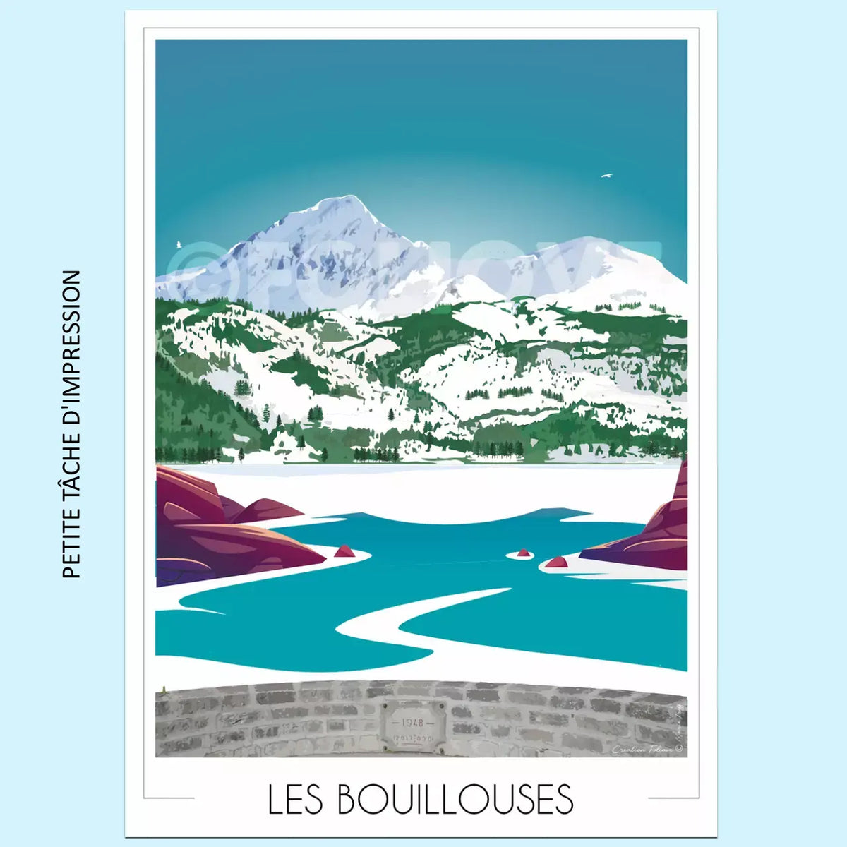 Affiche Font Romeu - Lac des Bouillouses | Imparfaite 50x70 cm