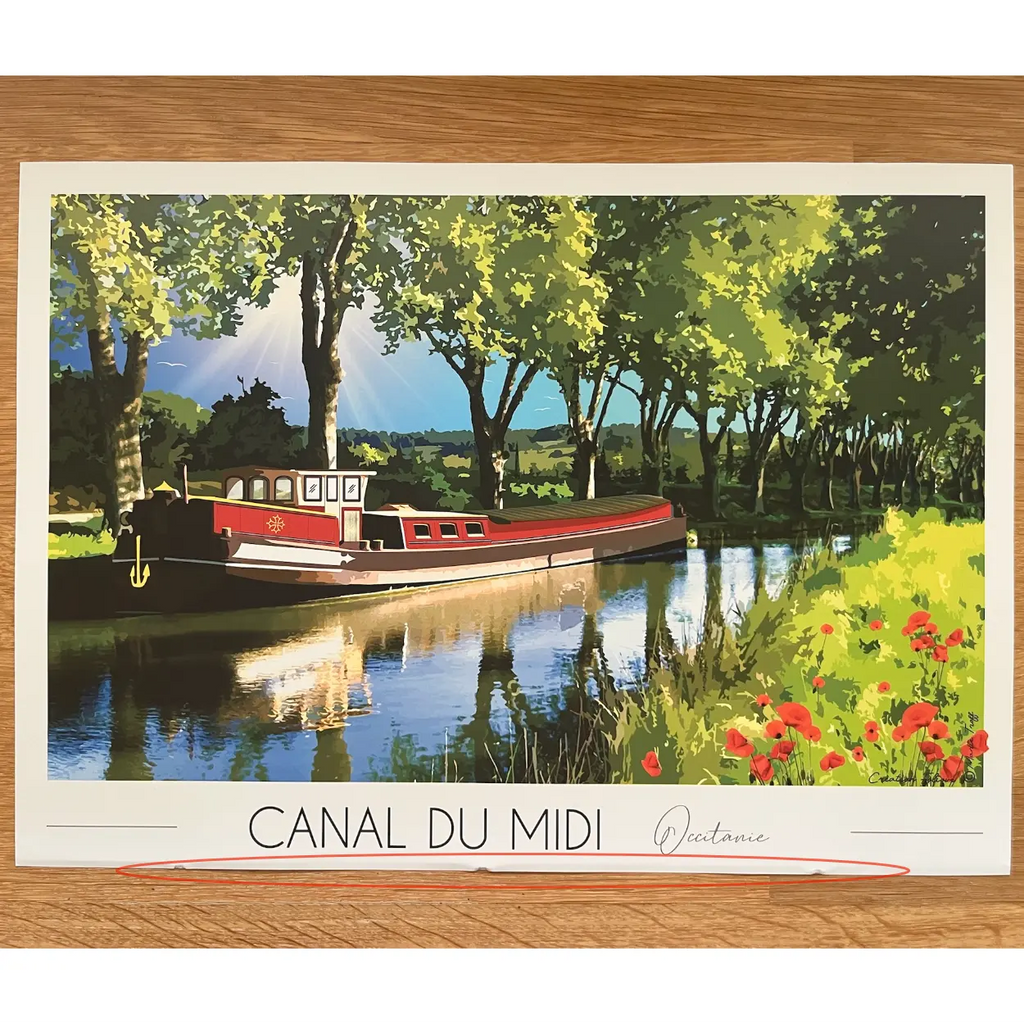 Affiche Canal du Midi | Imparfaite 30x42 cm