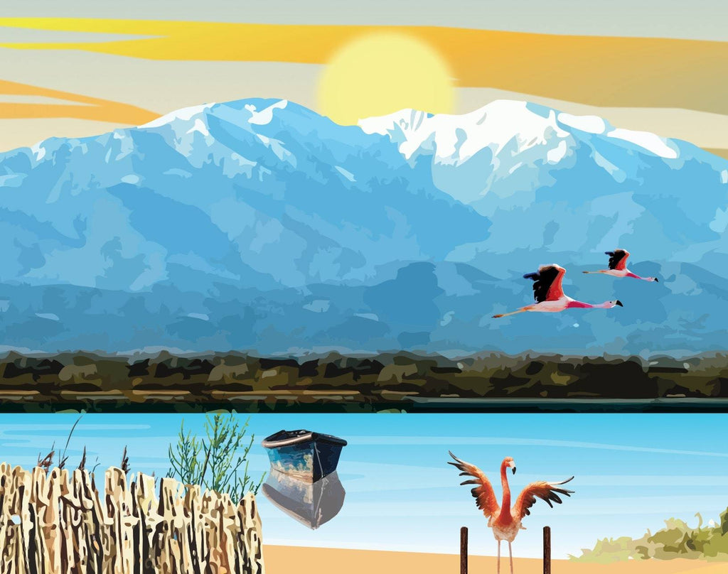 Affiche Canet en Roussillon Village de pêcheurs