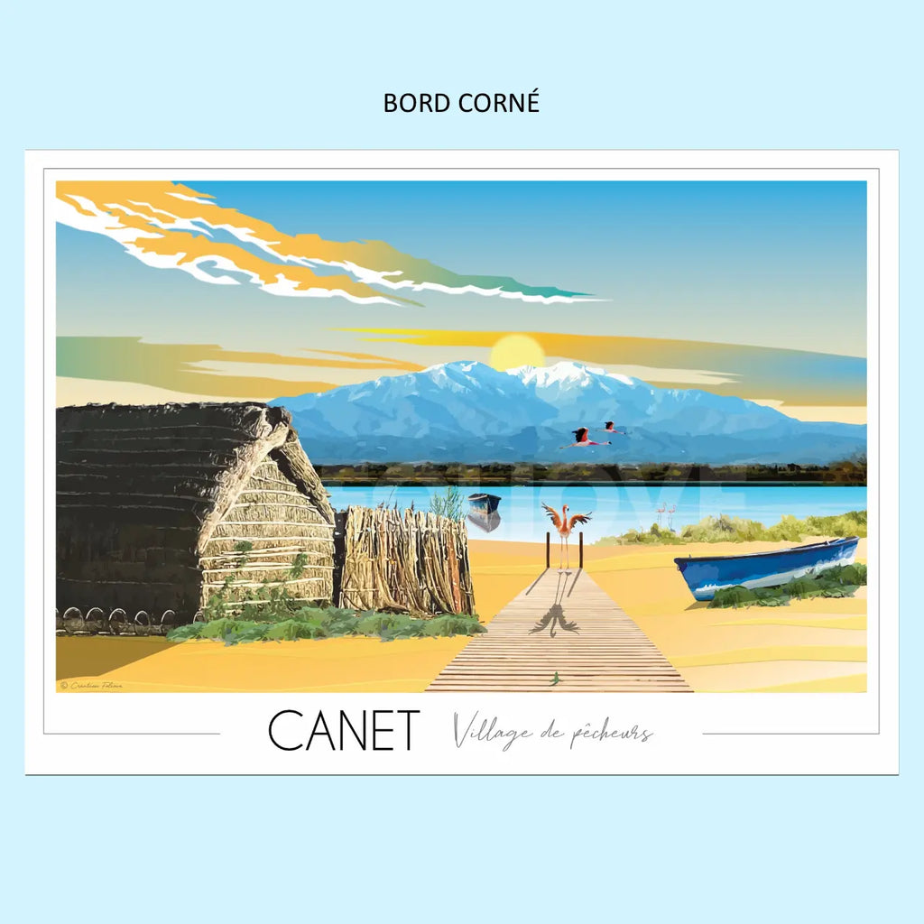 Affiche Canet en Roussillon | Imparfaite 50x70 cm