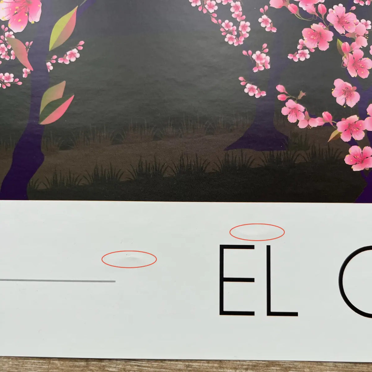 Affiche Canigou Pêchers en fleurs | Imparfaite 50x70 cm