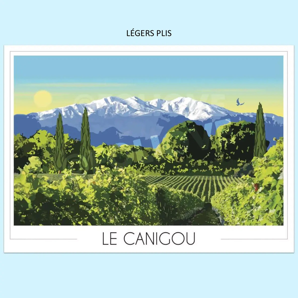 Affiche Canigou enneigé | Imparfaite 50x70 cm