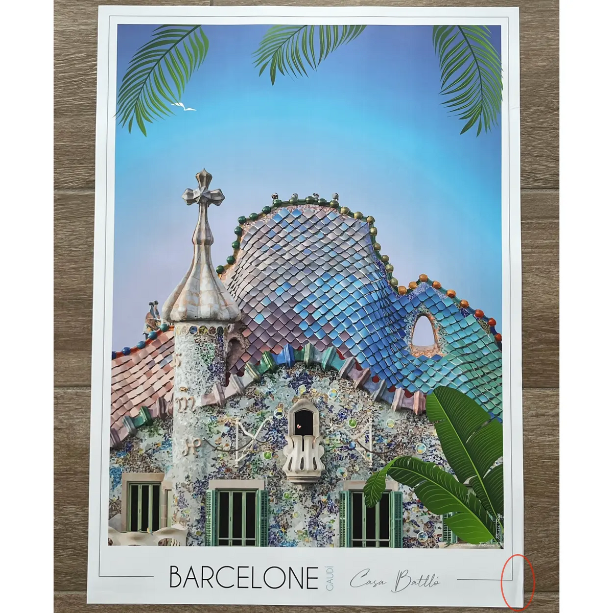 Affiche Barcelone Casa Batlló | Imparfaite 50x70 cm