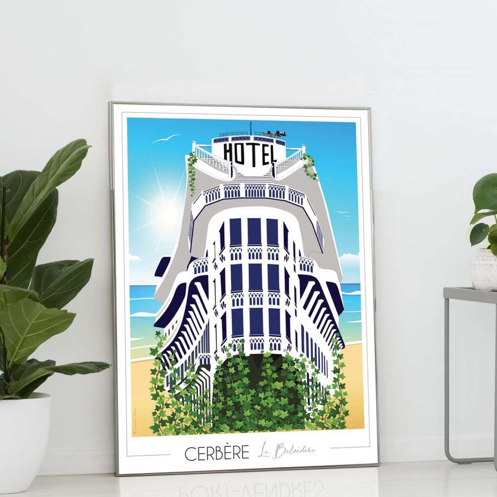 Affiche Cerbère Hôtel Belvédère du rayon vert