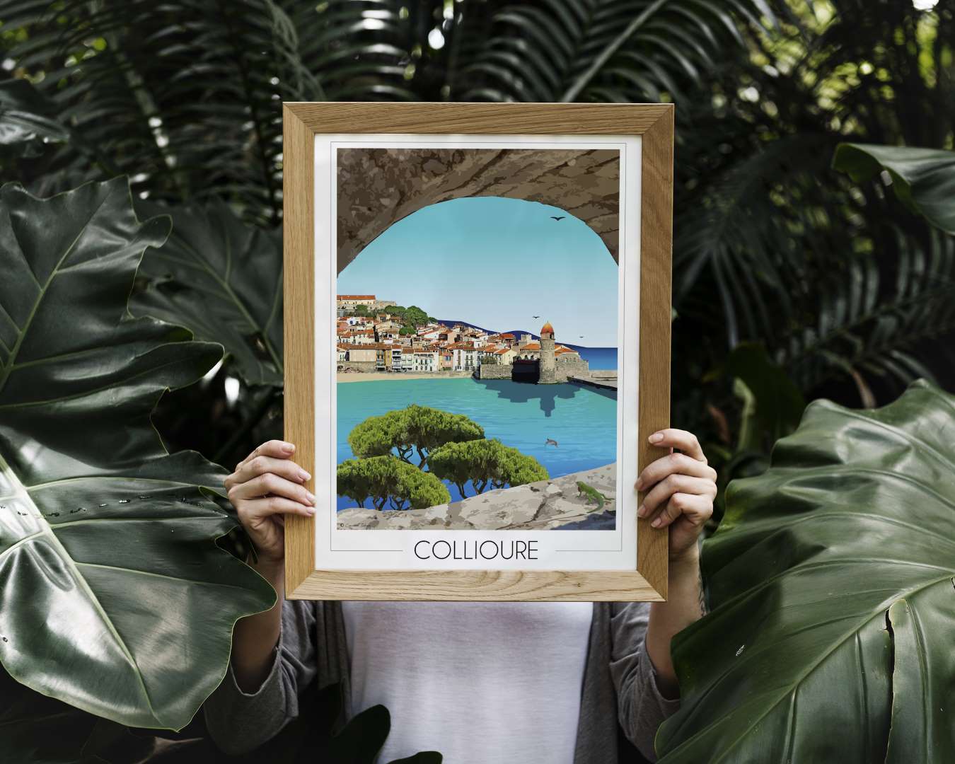 Affiche Collioure village de pêcheurs