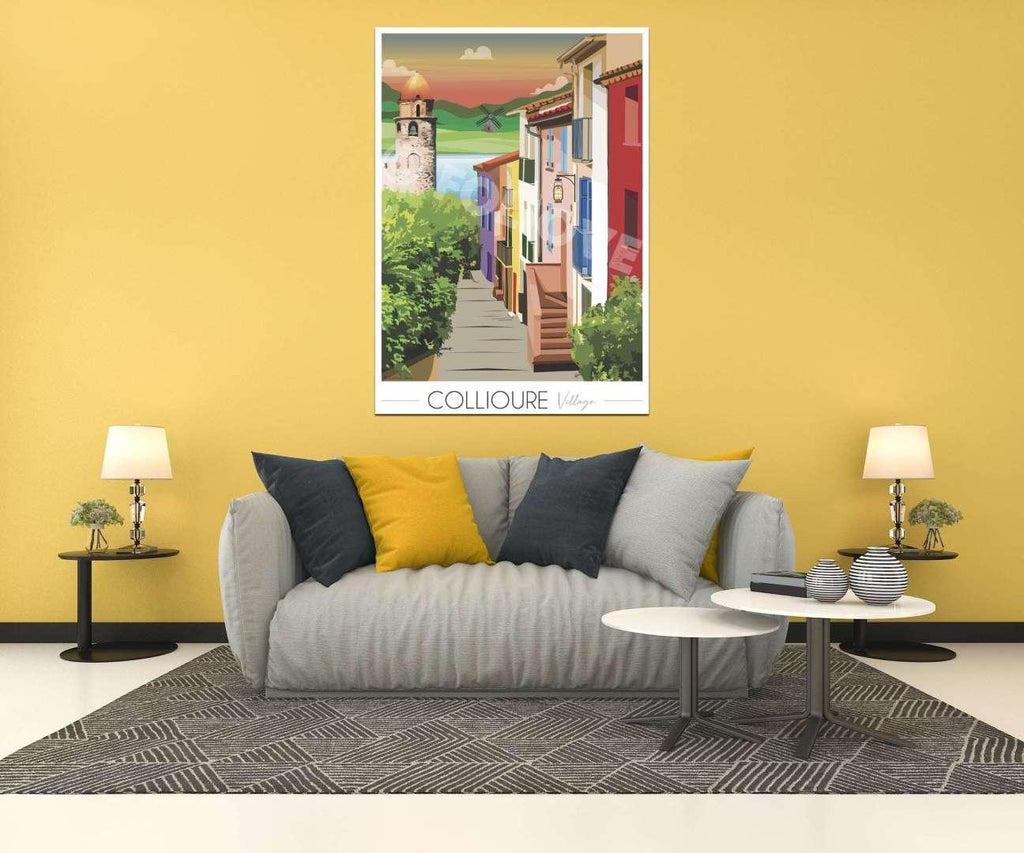 Affiche Collioure Village