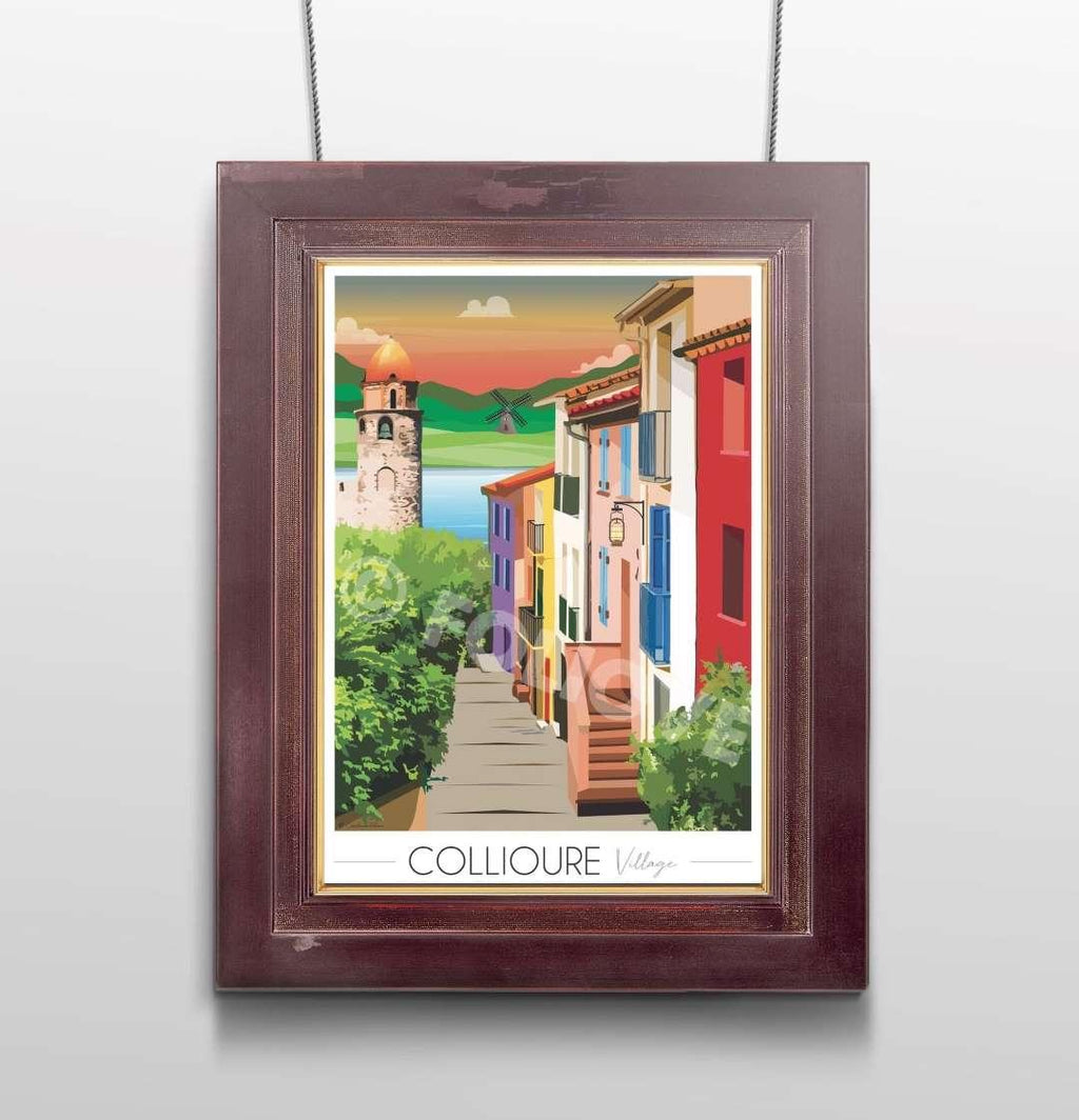 Affiche Collioure Village