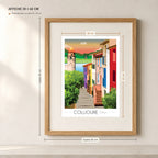 Collioure village Pyrénées Orientales affiche A3 dans un cadre 40x50 cm