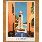 Affiche Clocher de Collioure | Imparfaite 30x42 cm