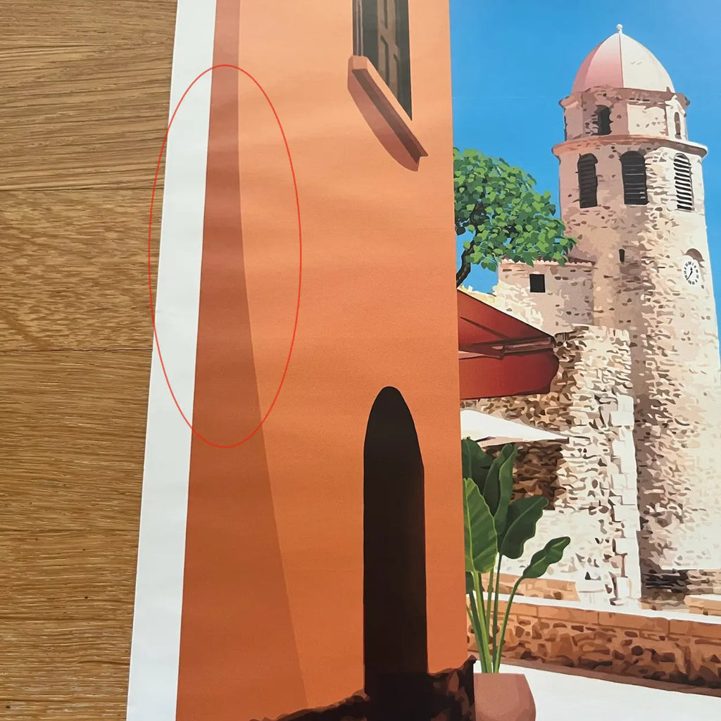 Affiche Clocher de Collioure | Imparfaite 30x42 cm