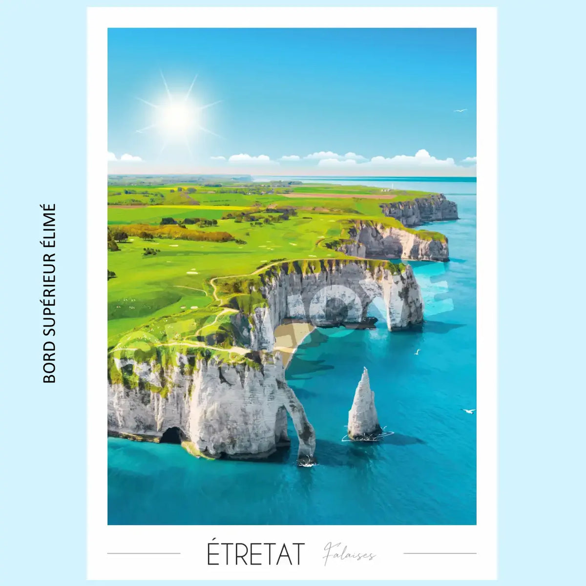 Affiche Étretat | Imparfaite 30x42 cm