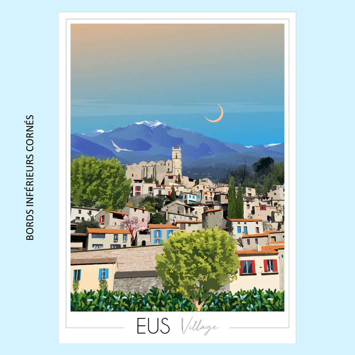Affiche Eus Village | Imparfaite 50x70 cm
