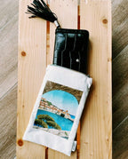Pochette en tissu Collioure Village