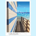 Affiche Gruissan Cabane de Plage