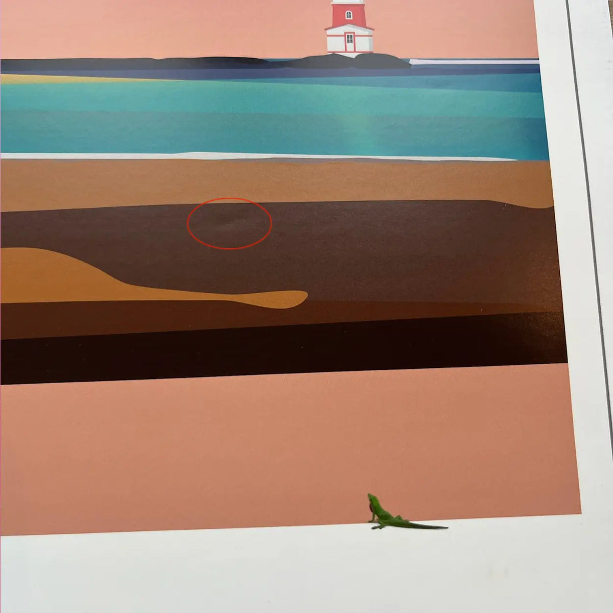 Affiche Gruissan Plage des Chalets | Imparfaite 50x70 cm