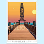 Affiche Port Leucate Ponton