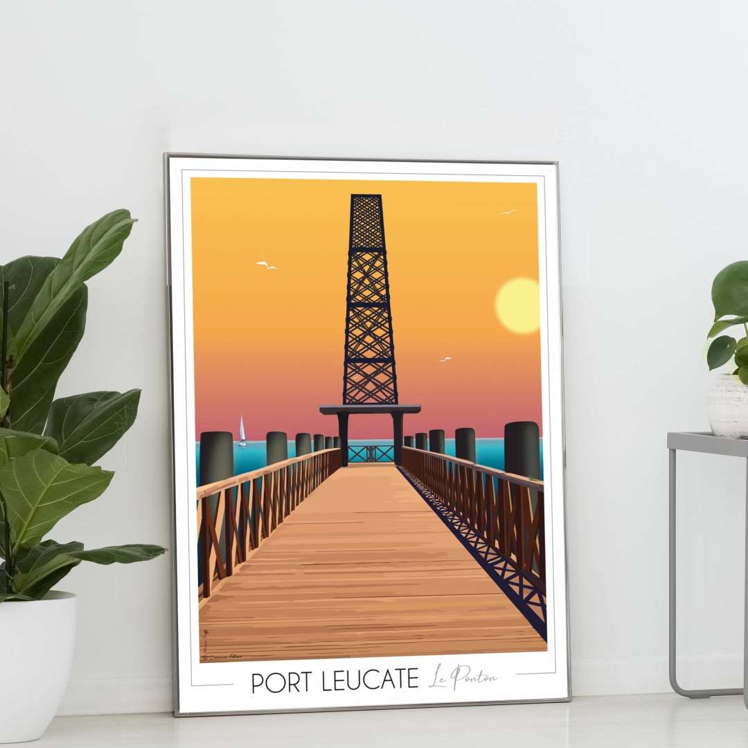Affiche Port Leucate Ponton