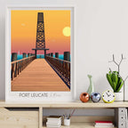 Affiche Port Leucate Ponton