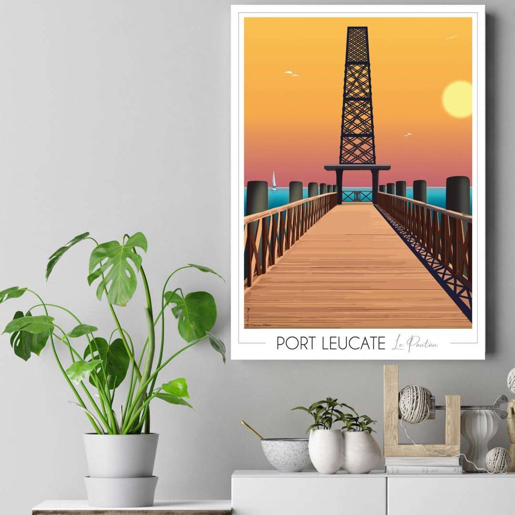 Affiche Port Leucate Ponton