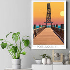 Affiche Port Leucate Ponton