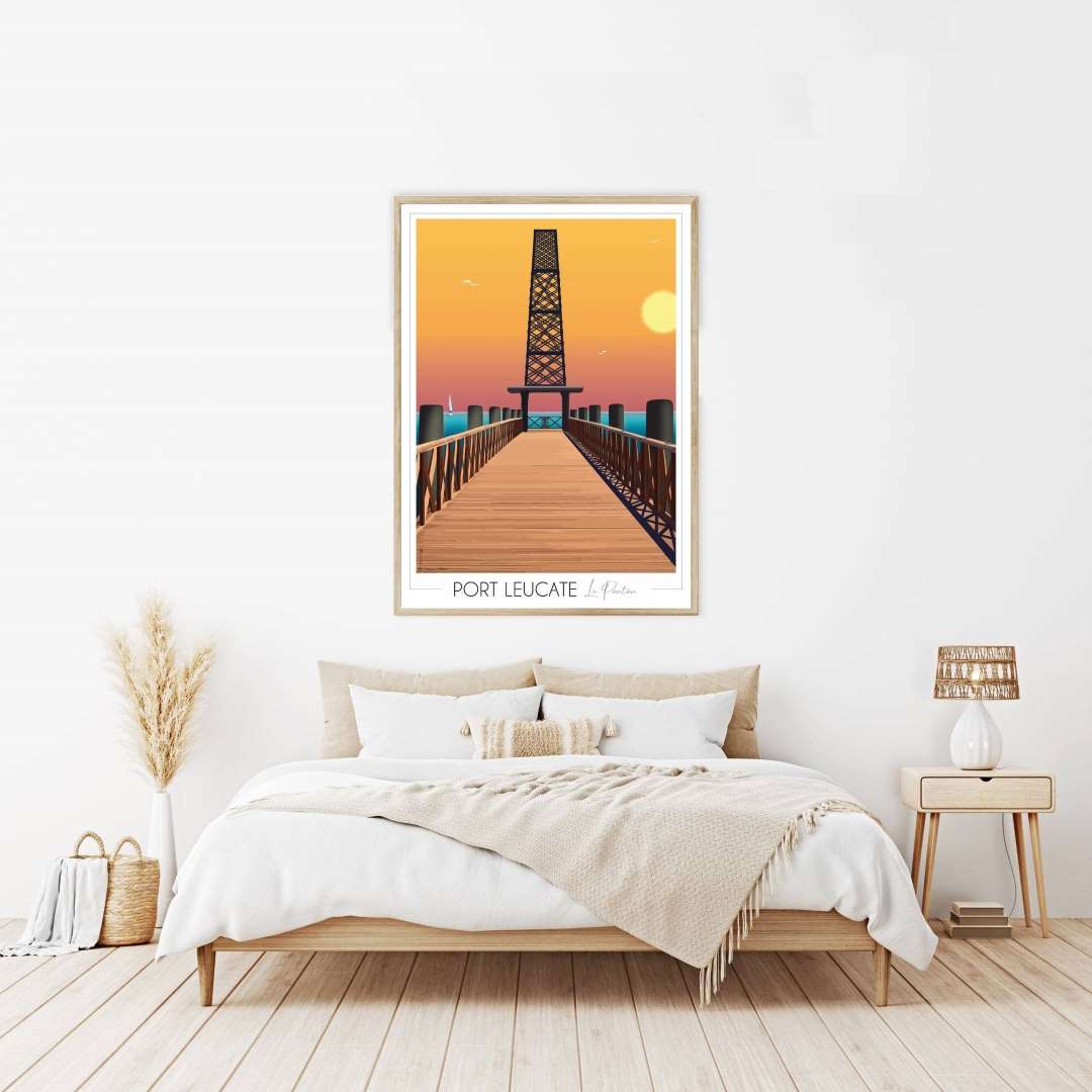Affiche Port Leucate Ponton