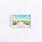 Vue de face du magnet Le Cap d'Agde dessiné par Marie Troff pour Foliove