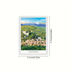 Aimant pour frigo souvenir Castelnou dimensions