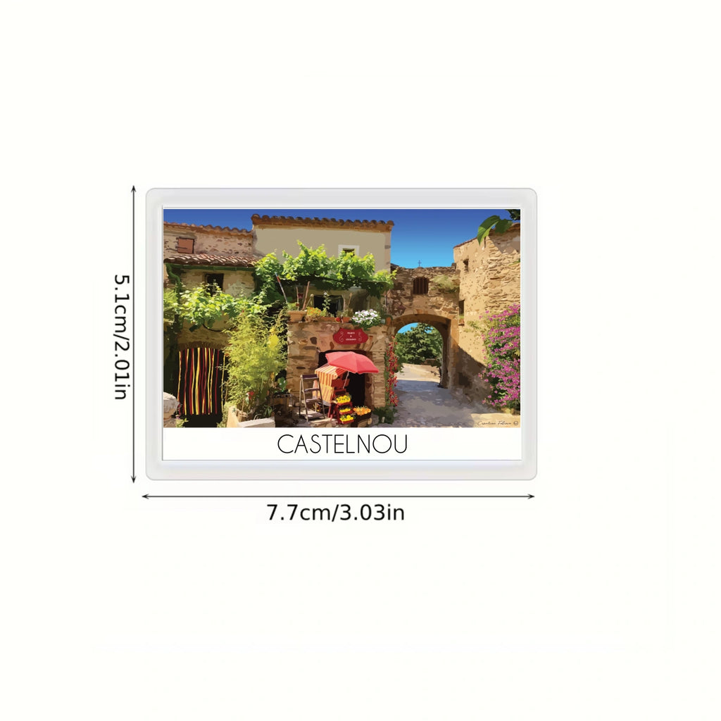 aimant frigo castelnou village dimensions