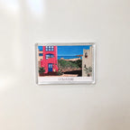 Aimant pour frigo Collioure Maison rose vue de face
