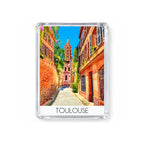Aimant pour frigo Toulouse vue de face