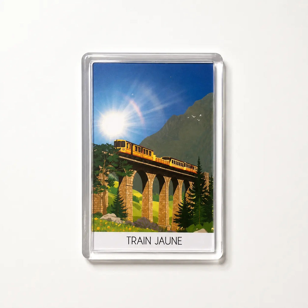 Magnet Train Jaune Pont Séjourné