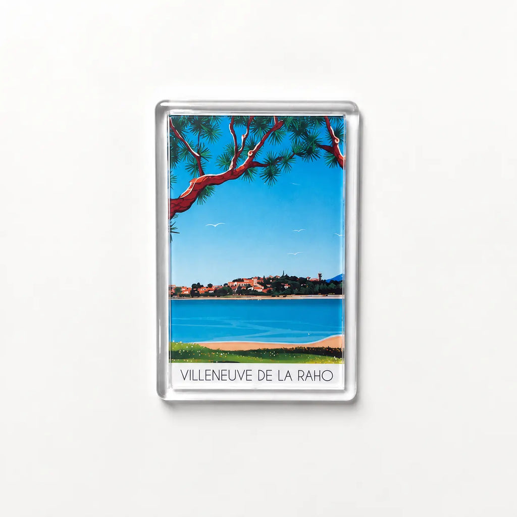 Aimant pour frigo Villeneuve de la raho vue de face