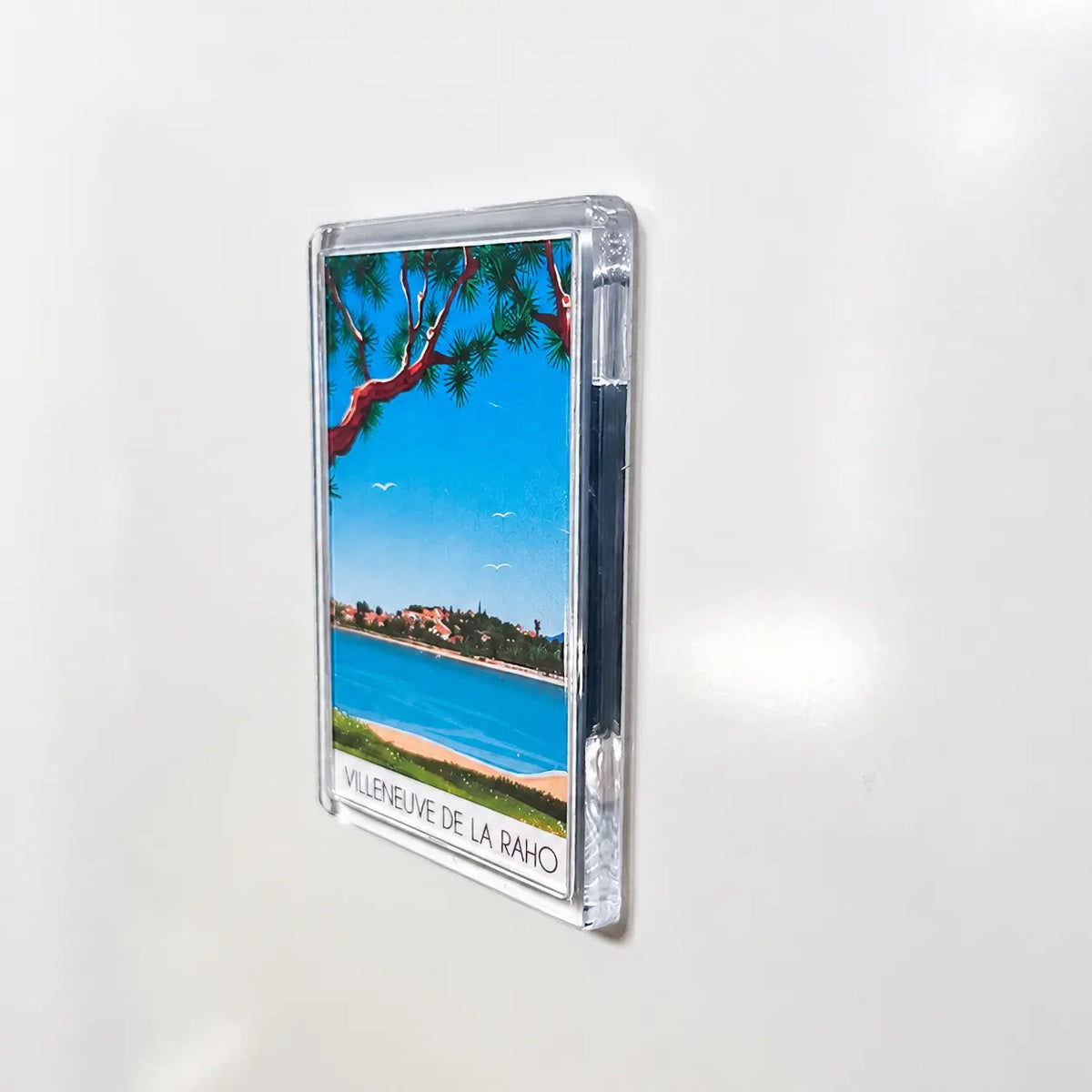 Aimant pour frigo Villeneuve de la raho vue de profil