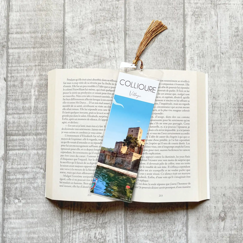 souvenir de collioure pour marque page de livre