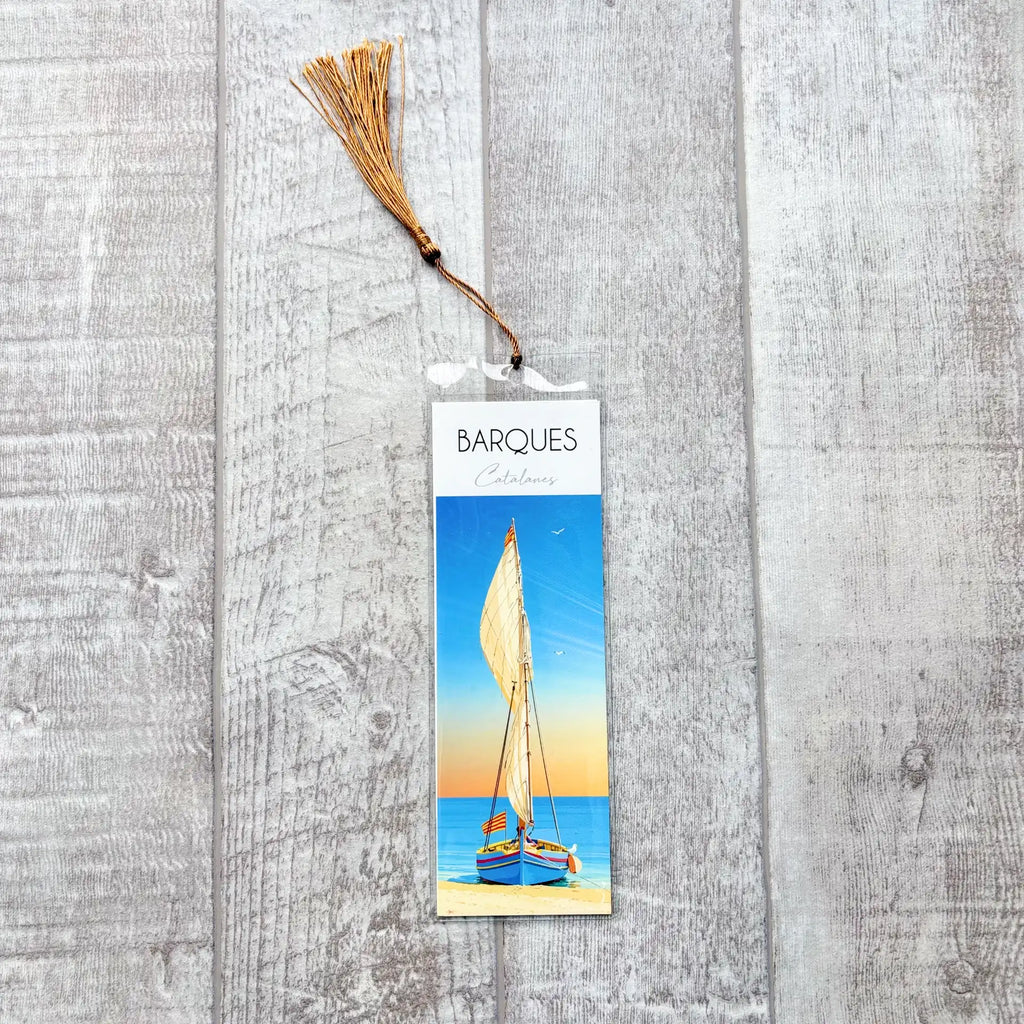 Marque-pages Barque Catalane bleue