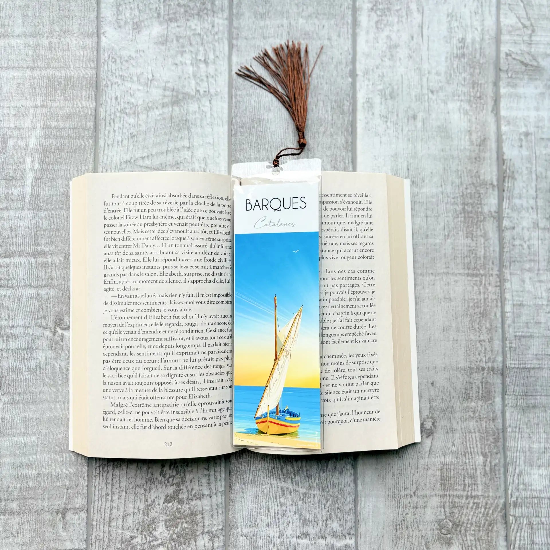 Marque-pages Barque Catalane jaune