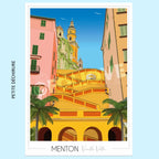 Affiche Menton Vieille ville | Imparfaite 50x70 cm