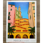 Affiche Menton Vieille ville | Imparfaite 50x70 cm