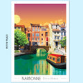 Affiche Narbonne Pont des Marchands | Imparfaite 30x42 cm