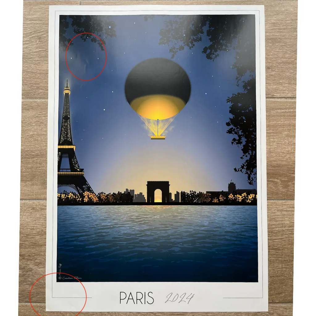 Affiche Paris 2024 Vasque Olympique | Imparfaite 50x70 cm