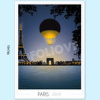 Affiche Paris 2024 Vasque Olympique 250g | Imparfaite 50x70 cm