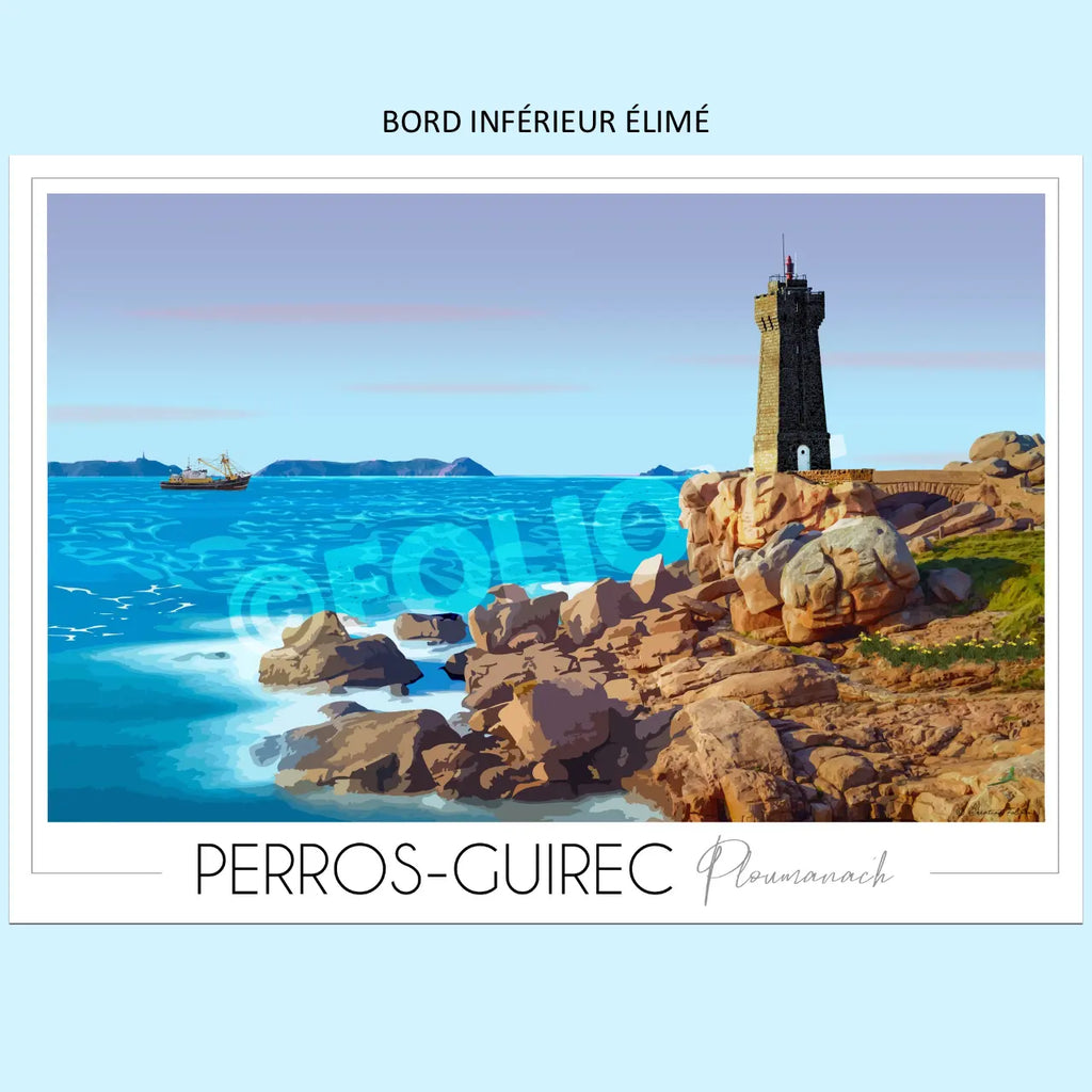 Affiche de Perros Guirec | Imparfaite 30x42 cm