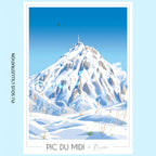 Affiche Pic du Midi de Bigorre Hiver | Imparfaite 50x70 cm