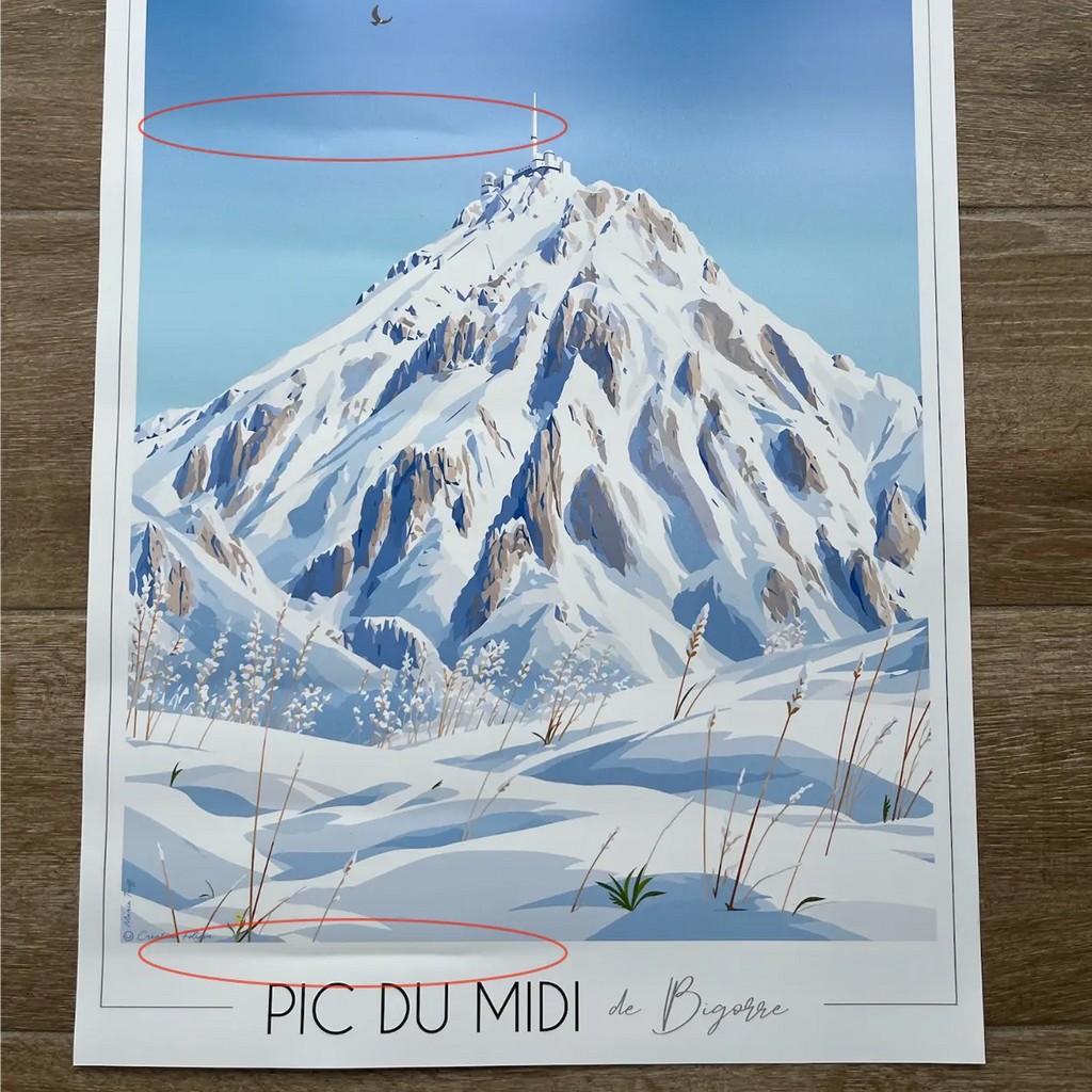 Affiche Pic du Midi de Bigorre Hiver | Imparfaite 50x70 cm